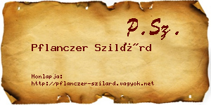 Pflanczer Szilárd névjegykártya